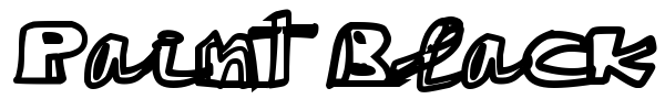 Paint Black font preview